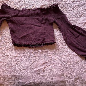 Bell sleeve crop top